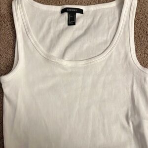 Forever 21 Western Country Cropped Classic White Crop Top small